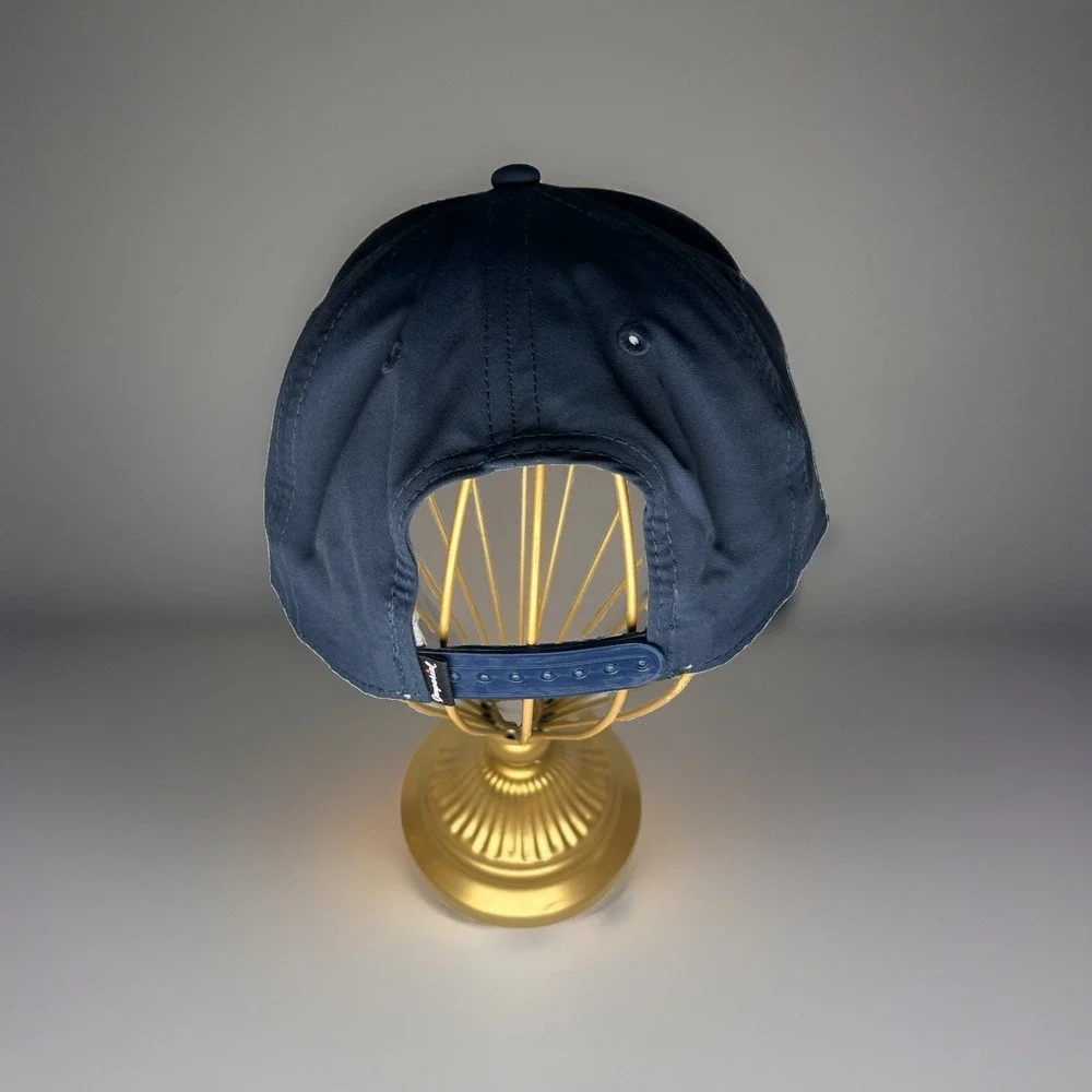 Imperial SHM Rope Golf Hat 5054 Navy Blue White Embroidered Snapback Cap OSFA